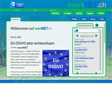 Tablet Screenshot of eventnet.ch